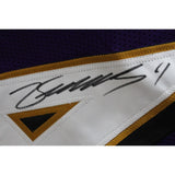 Zay Flowers Autographed/Signed Pro Style Purple XL Jersey Beckett 47989