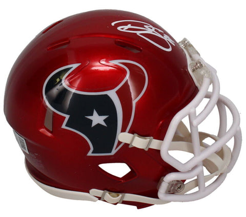 Dalton Schultz Autographed Texans (In White) Flash Speed Mini Helmet Beckett