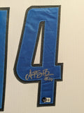 FRAMED DETROIT LIONS AMON-RA ST BROWN AUTOGRAPHED SIGNED JERSEY BECKETT HOLO