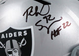 Richard Seymour Autographed Oakland Raiders F/S Speed Helmet w/HOF-BeckettW Holo