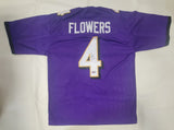 ZAY FLOWERS AUTOGRAPHED SIGNED PRO STYLE CUSTOM XL JERSEY W/ JSA HOLOGRAM ONLY