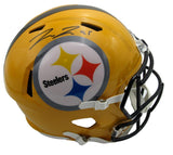 Pat Freiermuth Signed/Auto Gold Full Size Replica Helmet Steelers Beckett 189656