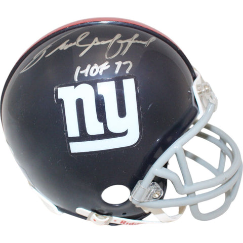 Frank Gifford Autographed/Signed New York Giants VSR4 Mini Helmet STE 47959