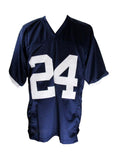 Miles Sanders Autographed Blue Custom Football Jersey Penn State PSU JSA