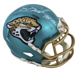 Jaguars Tony Boselli "HOF 22" Authentic Signed Flash Speed Mini Helmet BAS Wit