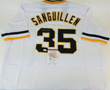 Manny Sanguillen Signed Pittsburgh Pirates Jersey (JSA COA) 2xWorld Series Champ