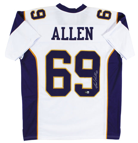 Jared Allen Authentic Signed White Pro Style Jersey Autographed BAS Witnessed