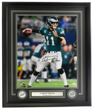 Carson Wentz Signed & Framed 16x20 Philadelphia Eagles Throwing Photo Fanatics