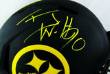 TJ Watt Autographed Pittsburgh Steelers F/S Eclipse Authentic Helmet- JSA W Auth