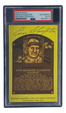 Enos Slaughter Signed 4x6 St Louis Cardinals HOF Plaque Card PSA/DNA 85026214