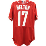 Todd Helton Signed National League Majestic Red XL Jersey Beckett 45060