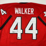 Autographed/Signed Travon Walker Georgia Red College Jersey Beckett BAS COA