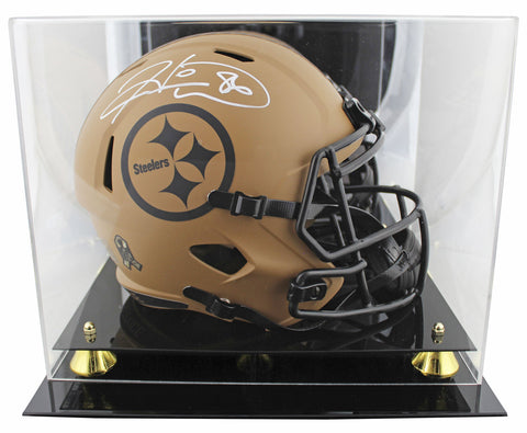 Steelers Hines Ward Signed STS II Full Size Speed Rep Helmet W/ Case BAS Wit