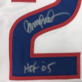 Autographed/Signed Ryne Sandberg HOF 05 Chicago White Baseball Jersey JSA COA