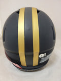 ALVIN KAMARA SIGNED NEW ORLEANS SAINTS ECLIPSE SPEED AUTHENTIC HELMET BECKETT