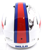 Andre Reed Jim Kelly Thurman Thomas Signed Bills F/S Speed Helmet-Beckett W Holo