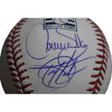 Todd Helton Larry Walker Autographed Colorado Rockies OML HOF Baseball TRI 47411