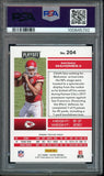 2017 Panini Playoff #204 Patrick Mahomes RC Rookie On Card PSA 9/10 Auto MINT