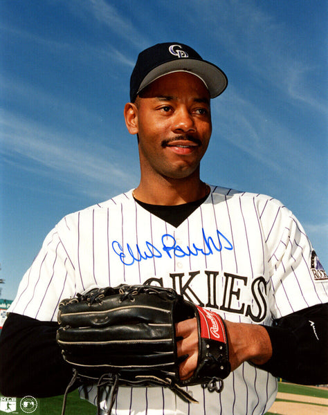 Ellis Burks Autographed/Signed Colorado Rockies 8x10 Photo 35922