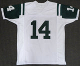 NEW YORK JETS SAM DARNOLD AUTOGRAPHED WHITE JERSEY BECKETT BAS STOCK #147251