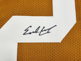 TEXAS LONGHORNS EARL CAMPBELL AUTOGRAPHED ORANGE JERSEY "HT 77" JSA 228966