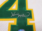 SEATTLE SUPERSONICS XAVIER MCDANIEL AUTOGRAPHED WHITE JERSEY MCS HOLO 202420