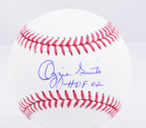 Ozzie Smith Autographed OML Baseball w/HOF - Fanatics *Blue