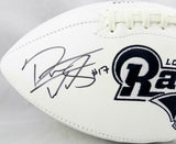 Robert Woods Autographed Los Angeles Rams Logo Football - Beckett Auth *Black