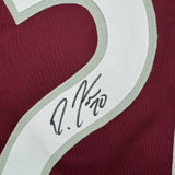 Framed Autographed/Signed Ross Colton 35x39 Colorado Maroon Jersey Beckett COA