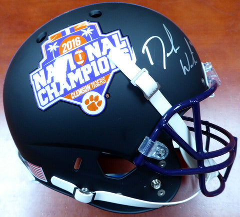 DESHAUN WATSON AUTOGRAPHED CLEMSON CHAMPS LOGO FULL SIZE HELMET BAS 113711