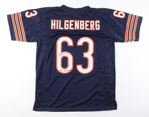 Jay Hilgenberg Signed Chicago Bears Jersey Inscribed "SB XX Champs" (JSA COA)