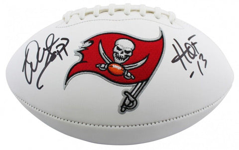 Warren Sapp Signed Tampa Bay Buccaneers Logo Football "HOF-13"(Beckett) Def Tckl