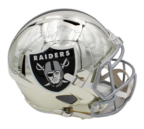 Bo Jackson Signed Los Angeles Raiders Speed Full Size Chrome NFL Helmet