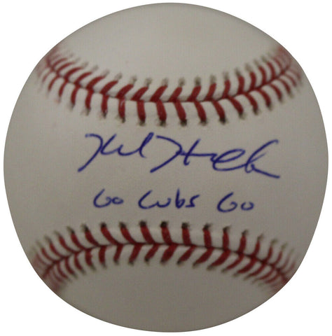 Kyle Hendricks Autographed OML Baseball Chicago Cubs Go Cubs Go FAN 36112