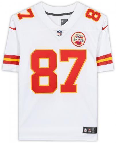 Travis Kelce Framed White Jersey JSA Autographed Signed Kansas City Ch