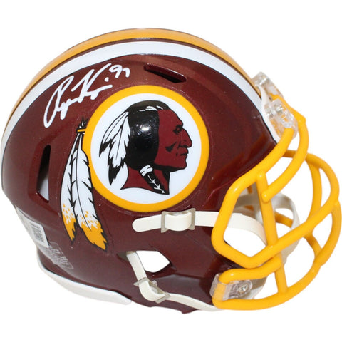 Ryan Kerrigan Autographed Washington Redskins Speed Mini Helmet Beckett 48057