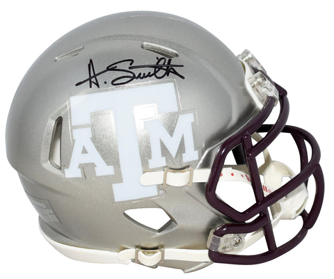 AINIAS SMITH AUTOGRAPHED TEXAS A&M AGGIES FLASH SPEED MINI HELMET COA