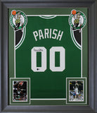 Robert Parish Authentic Signed Green Pro Style Framed Jersey BAS Witnessed