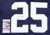 Chris Tyree Signed Notre Dame Fighting Irish Jersey (JSA COA) Wide Receiver