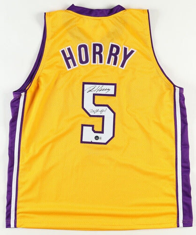 Robert Horry Signed Los Angeles Lakers Jersey Inscribed "7xChamp!" (Beckett)