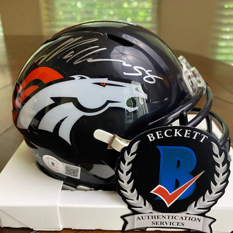 Von Miller Autographed Signed Denver Broncos Mini Helmet Beckett