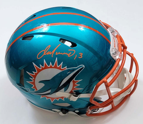 Dan Marino Signed Miami Dolphins Speed Flash Authentic Helmet Beckett Witnessed