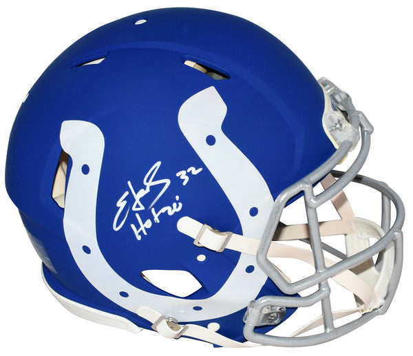 EDGERRIN JAMES SIGNED INDIANAPOLIS COLTS AMP AUTHENTIC SPEED HELMET W/ HOF 20