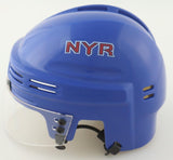 Jimmy Vesey Signed New York Rangers Mini Helmet (JSA COA) 3rd Rnd Pck 2012 Draft