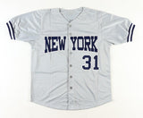 Dave Winfield Signed New York Yankees Career Highlight Stat Jersey (JSA COA) DH