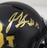 JOSH GORDON AUTOGRAPHED BAYLOR MATTE BLACK SPEED MINI HELMET BECKETT 131615