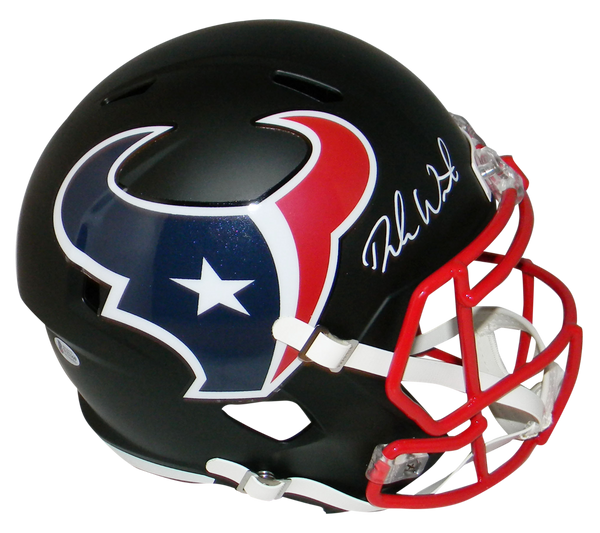 DESHAUN WATSON SIGNED HOUSTON TEXANS BLACK FULL SIZE SPEED HELMET BECKETT