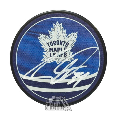 Auston Matthews Autographed Toronto Reverse Retro Hockey Puck - Fanatics