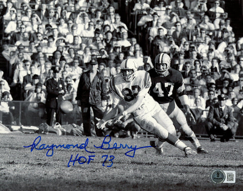 Raymond Berry Autographed Baltimore Colts 8x10 Photo HOF Beckett 47735