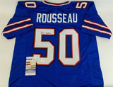 Gregory Rousseau Signed Bills Jersey (JSA COA) Buffalo 2021 1st Rnd Pk / U Miami